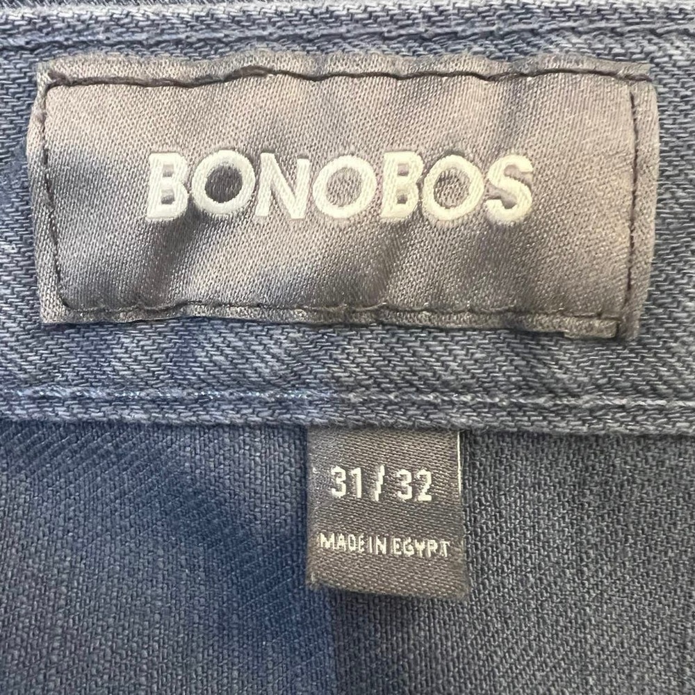 Bonobos Mens Straight Fit Five Pocket Jeans 31X32 English Blue Cotton Stretch - Picture 5 of 10